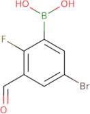 (5-Bromo-2-fluoro-3-formylphenyl)boronic acid