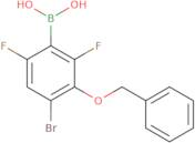 3-Benzyloxy-4-bromo-2,6-difluorophenylboronic acid