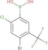 4-Bromo-2-chloro-5-(trifluoromethyl)phenylboronic acid