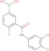 [3-[(3-Chloro-4-fluorophenyl)carbamoyl]-4-fluorophenyl]boronic acid