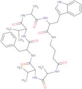 (3R,6R,9R,12S,15R,18R)-12-Benzyl-3-(1H-indol-3-ylmethyl)-6,18-dimethyl-9,15-di(propan-2-yl)-1,4,...