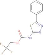 2,2,2-Trifluoroethyl N-(5-phenyl-1,3,4-thiadiazol-2-yl)carbamate