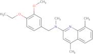 N-[(4-Ethoxy-3-methoxyphenyl)methyl]-N,4,8-trimethylquinolin-2-amine