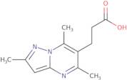 3-(2,5,7-Trimethyl-pyrazolo[1,5-a]pyrimidin-6-yl)-propionic acid