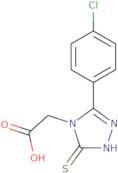 2-[3-(4-Chlorophenyl)-5-sulfanyl-4H-1,2,4-triazol-4-yl]acetic acid