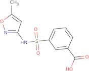 3-[(5-Methyl-1,2-oxazol-3-yl)sulfamoyl]benzoic acid