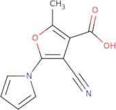 4-Cyano-2-methyl-5-(1H-pyrrol-1-yl)furan-3-carboxylic acid