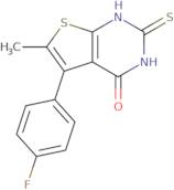 5-(4-Fluorophenyl)-6-methyl-2-sulfanyl-3H,4H-thieno[2,3-d]pyrimidin-4-one