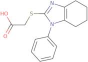 2-[(1-Phenyl-4,5,6,7-tetrahydro-1H-1,3-benzodiazol-2-yl)sulfanyl]acetic acid