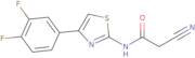 2-Cyano-N-[4-(3,4-difluorophenyl)-1,3-thiazol-2-yl]acetamide