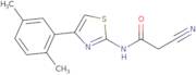 2-Cyano-N-[4-(2,5-dimethylphenyl)-1,3-thiazol-2-yl]acetamide