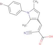 3-[1-(4-Bromophenyl)-2,5-dimethyl-1H-pyrrol-3-yl]-2-cyanoprop-2-enoic acid
