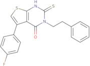 5-(4-Fluorophenyl)-3-(2-phenylethyl)-2-sulfanyl-3H,4H-thieno[2,3-d]pyrimidin-4-one