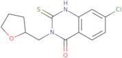 7-Chloro-3-[(oxolan-2-yl)methyl]-2-sulfanyl-3,4-dihydroquinazolin-4-one