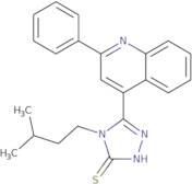 4-(3-Methylbutyl)-5-(2-phenylquinolin-4-yl)-4H-1,2,4-triazole-3-thiol