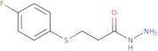 3-[(4-Fluorophenyl)sulfanyl]propanehydrazide