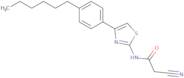 2-Cyano-N-[4-(4-hexylphenyl)-1,3-thiazol-2-yl]acetamide