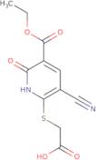 2-{[3-Cyano-5-(ethoxycarbonyl)-6-oxo-1,6-dihydropyridin-2-yl]sulfanyl}acetic acid