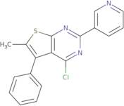 3-{4-Chloro-6-methyl-5-phenylthieno[2,3-d]pyrimidin-2-yl}pyridine