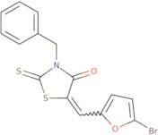 (5Z)-3-Benzyl-5-[(5-bromo-2-furyl)methylene]-2-thioxo-1,3-thiazolidin-4-one