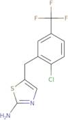 5-{[2-Chloro-5-(trifluoromethyl)phenyl]methyl}-1,3-thiazol-2-amine