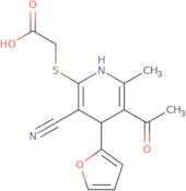 2-{[5-Acetyl-3-cyano-4-(furan-2-yl)-6-methyl-1,4-dihydropyridin-2-yl]sulfanyl}acetic acid