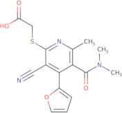 2-{[3-Cyano-5-(dimethylcarbamoyl)-4-(furan-2-yl)-6-methylpyridin-2-yl]sulfanyl}acetic acid