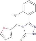 4-(Furan-2-ylmethyl)-5-(2-methylphenyl)-4H-1,2,4-triazole-3-thiol