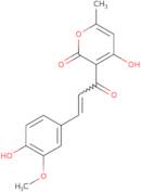 4-Hydroxy-3-[3-(4-hydroxy-3-methoxyphenyl)prop-2-enoyl]-6-methyl-2H-pyran-2-one