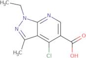 4-chloro-1-ethyl-3-methyl-1h-pyrazolo[3,4-b]pyridine-5-carboxylic acid