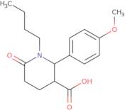 1-Butyl-2-(4-methoxyphenyl)-6-oxopiperidine-3-carboxylic acid