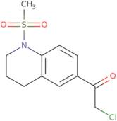 2-Chloro-1-(1-methanesulfonyl-1,2,3,4-tetrahydroquinolin-6-yl)ethan-1-one