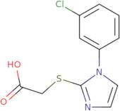 2-{[1-(3-Chlorophenyl)-1H-imidazol-2-yl]sulfanyl}acetic acid