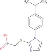 2-({1-[4-(Propan-2-yl)phenyl]-1H-imidazol-2-yl}sulfanyl)acetic acid