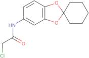 2-Chloro-N-{spiro[1,3-dioxaindane-2,1'-cyclohexane]-6-yl}acetamide