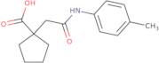 1-{[(4-Methylphenyl)carbamoyl]methyl}cyclopentane-1-carboxylic acid