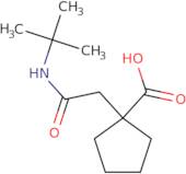 1-[(tert-Butylcarbamoyl)methyl]cyclopentane-1-carboxylic acid