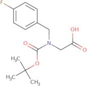 2-([(tert-Butoxy)carbonyl][(4-fluorophenyl)methyl]amino)acetic acid