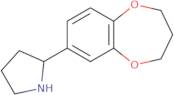 2-(3,4-Dihydro-2H-1,5-benzodioxepin-7-yl)pyrrolidine