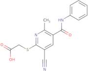 2-{[3-Cyano-6-methyl-5-(phenylcarbamoyl)pyridin-2-yl]sulfanyl}acetic acid