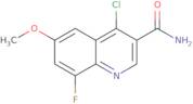 4-Chloro-8-fluoro-6-methoxyquinoline-3-carboxamide