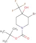 tert-Butyl 3-bromo-4-hydroxy-4-(trifluoromethyl)piperidine-1-carboxylate