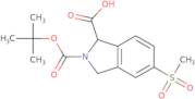 (R)-2-(tert-butoxycarbonyl)-5-(methylsulfonyl)isoindoline-1-carboxylic acid