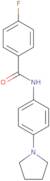 4-Fluoro-N-[4-(pyrrolidin-1-yl)phenyl]benzamide