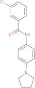 3-Chloro-N-[4-(pyrrolidin-1-yl)phenyl]benzamide