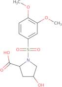 1-[(3,4-Dimethoxyphenyl)sulfonyl]-4-hydroxy-2-pyrrolidinecarboxylic acid