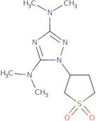 3-[3,5-Bis(dimethylamino)-1H-1,2,4-triazol-1-yl]-1λ6-thiolane-1,1-dione