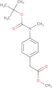 Methyl 2-(4-(tert-butoxycarbonyl(methyl)amino)phenyl)acetate