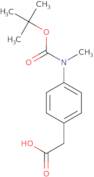 2-(4-([(tert-Butoxy)carbonyl](methyl)amino)phenyl)acetic acid