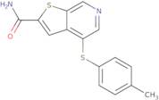 4-[(4-Methylphenyl)thio]thieno[2,3-c]pyridine-2-carboxamide